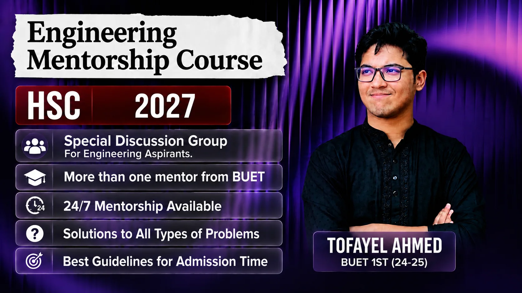 Engineering Mentorship Batch for HSC 27